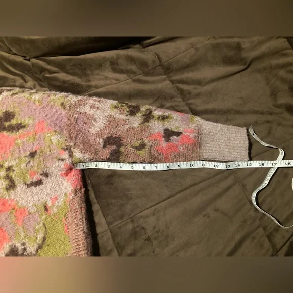 Anthropologie Multicolor Button-Up Cardigan, size small, cozy and comfy - Picture 9 of 9